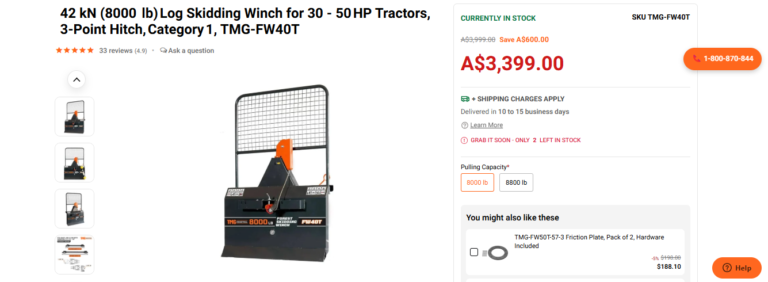 PTO winch