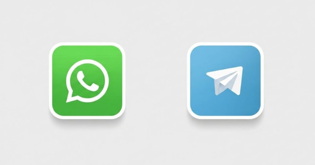 WhatsApp Page and Telegram